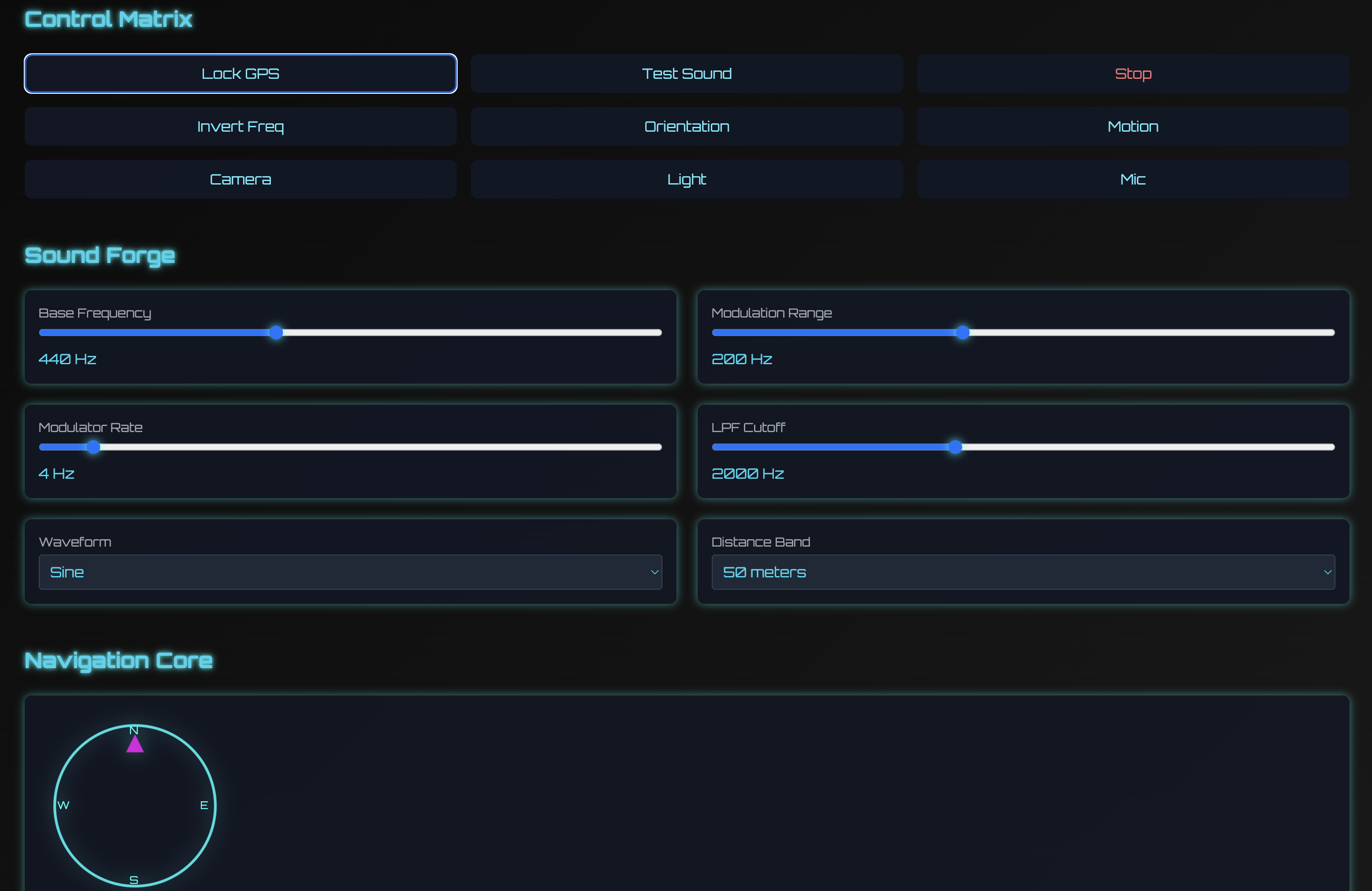GPS Synth Interface